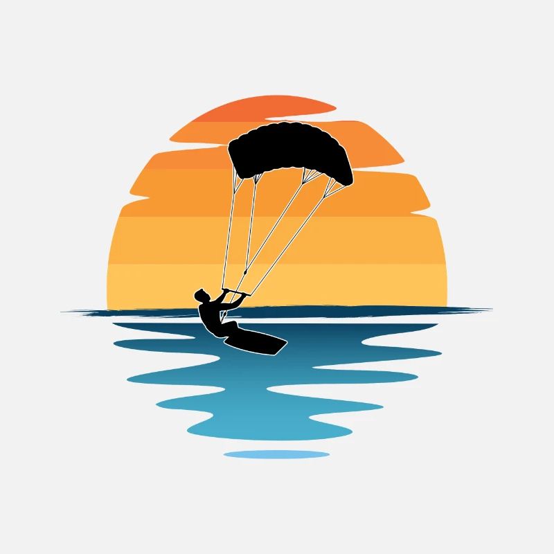 Kitesurf Coucher de soleil