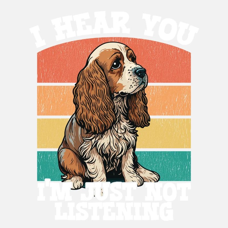 Cocker Spaniel Ich höre, dass du einfach nicht zuhörst