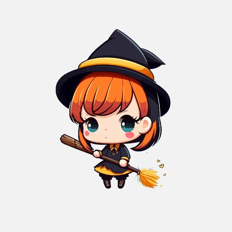 Niedlich Aber Verhext Chibi Hexe Anime Manga Wicca