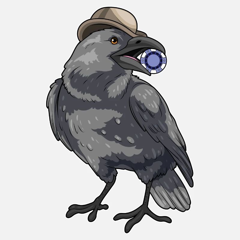 Crow Poker Poker Chips