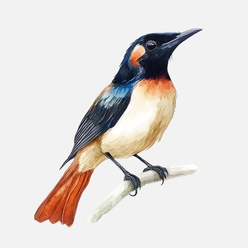 Aquarell Vogel Illustration