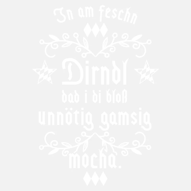 In am Dirndl dad i di gamsig mocha - Farbwechsel