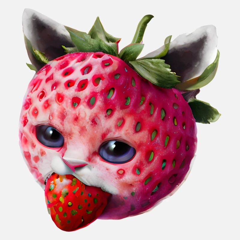Erdbeerkatze