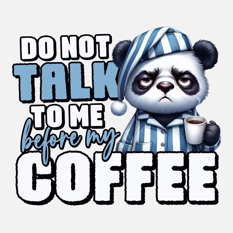 Ours panda avec du café