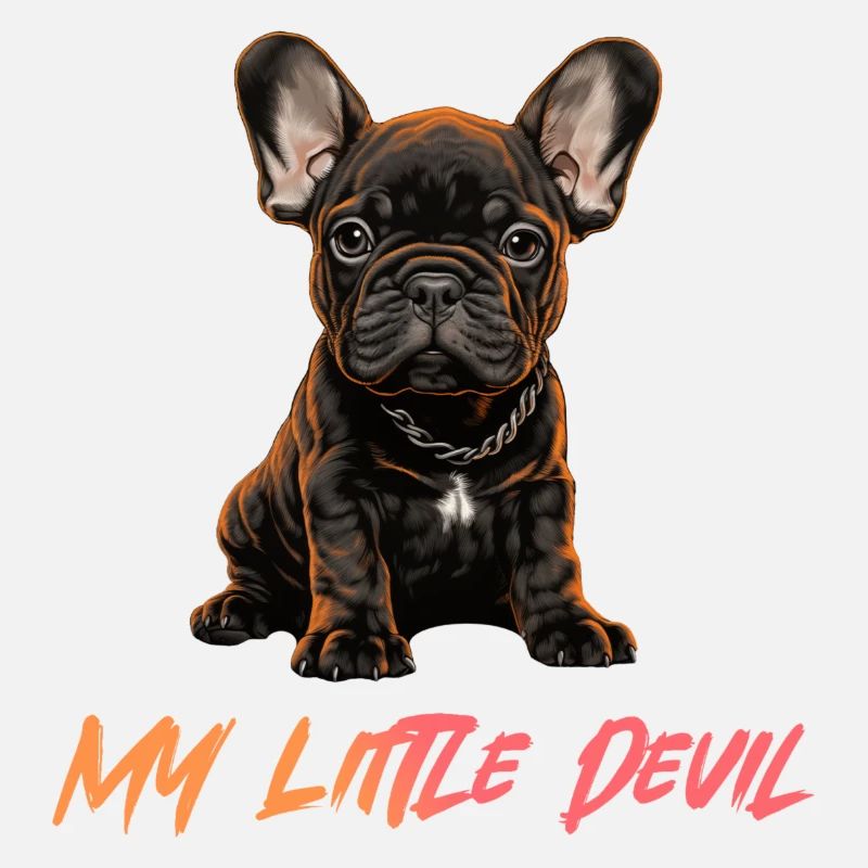 Französische Bulldogge Hunde Welpe devil