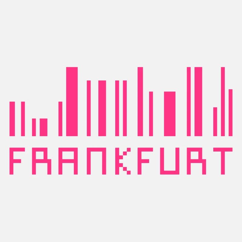 Frankfurt Skyline Barcode - Hessen