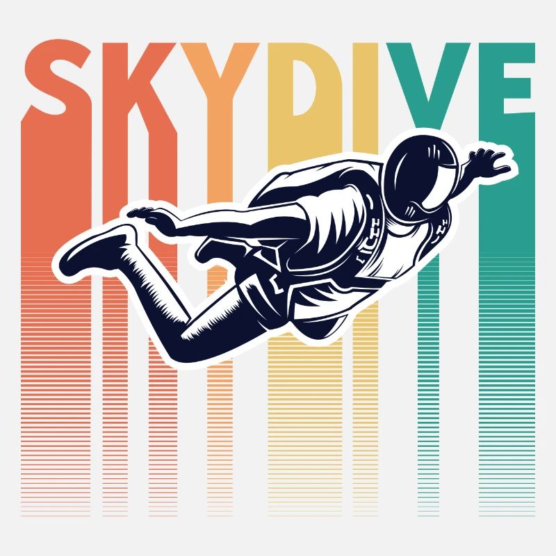 Skydiving Skydive Retro Vintage