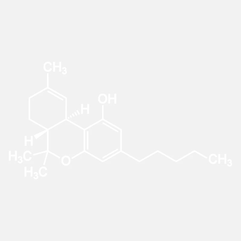 THC tetrahydrocannabinol molecule