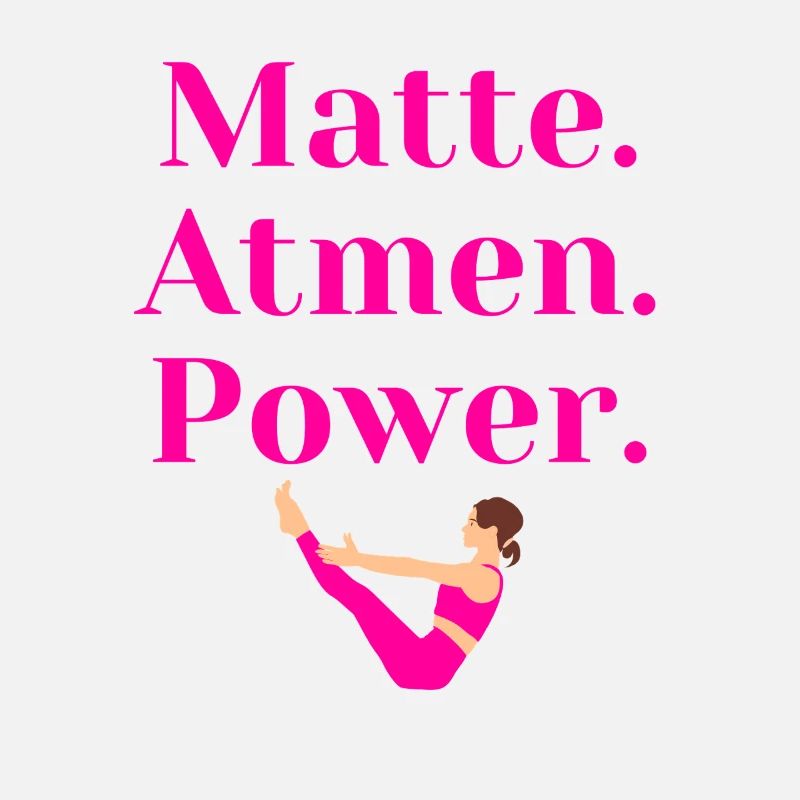 Matte. Atmen. Power – Pilates Geschenk