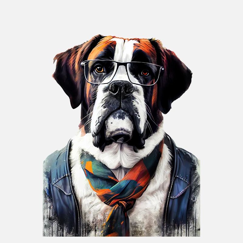 Hipster Dog Bernardine #Bernardyn
