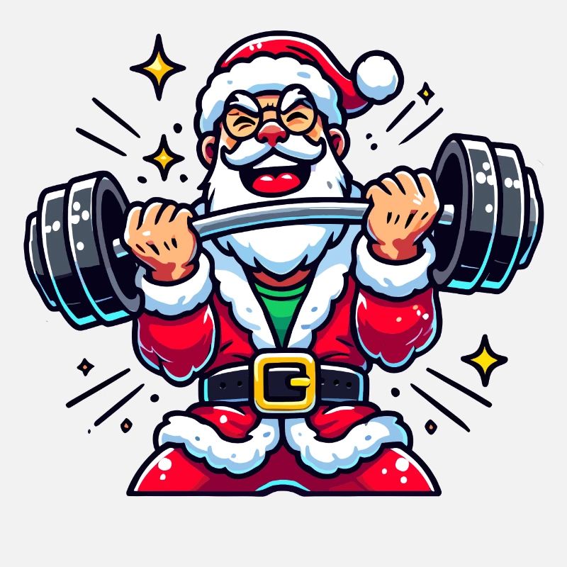 Lifting Santa