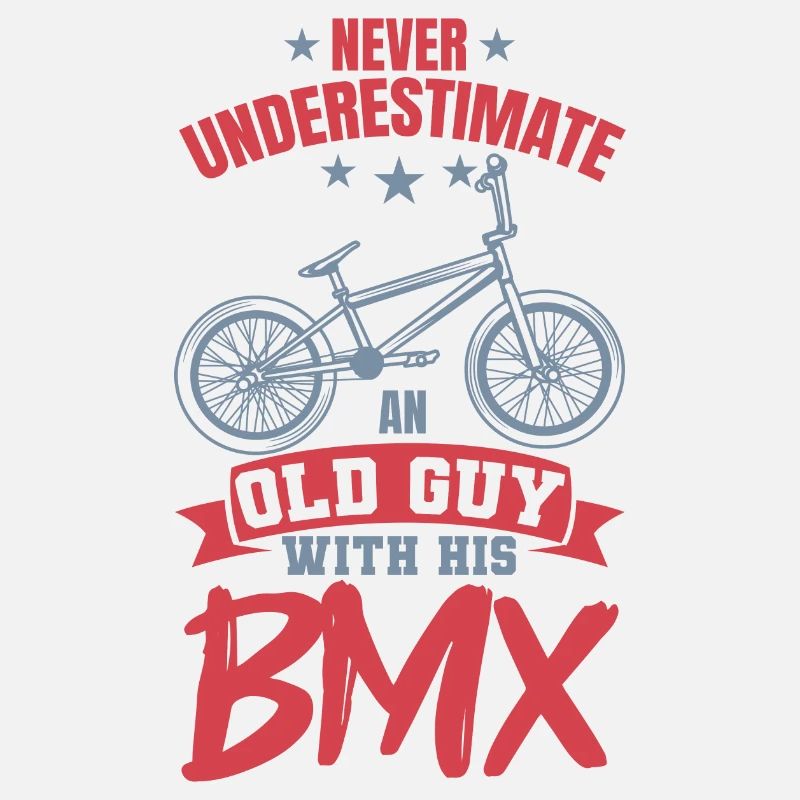 Old BMX cyclist
