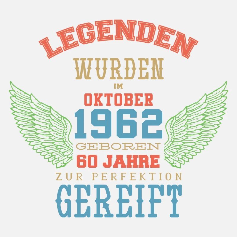 Oktober 1962 - 60. Geburtstag Geschenk. Deutsch.