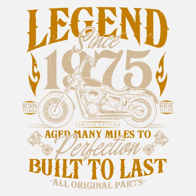 Legend Since 1975 Motorcycle Birthday Gift