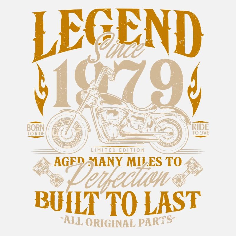 Legend Since 1979 Motorcycle Birthday Gift