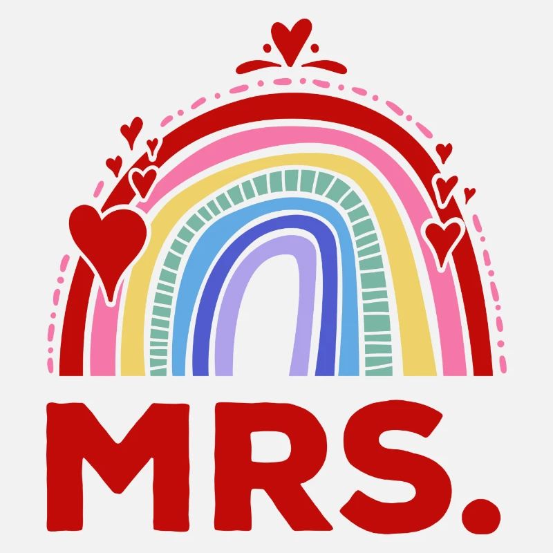 Mrs Regenbogen Geschenk Bachelorette