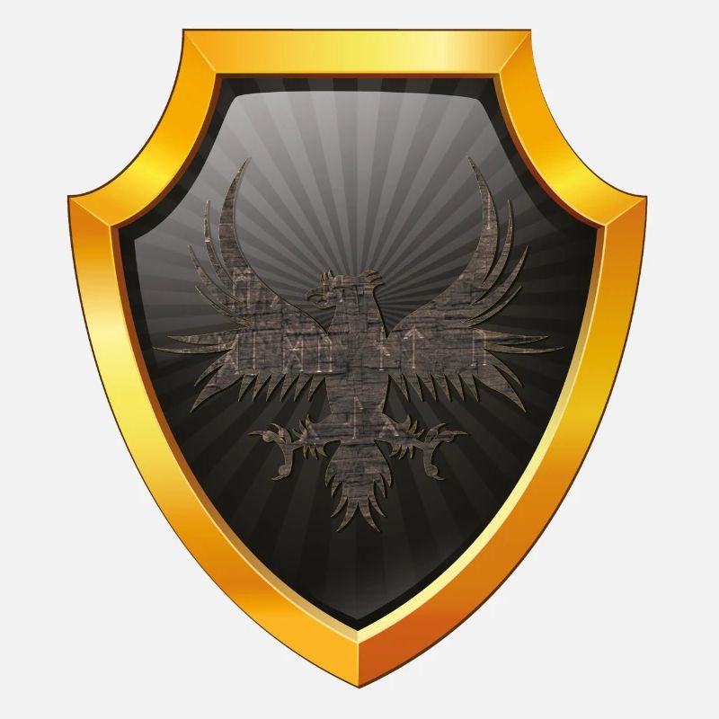 shield logo esports emblem sword crest symbol eagle