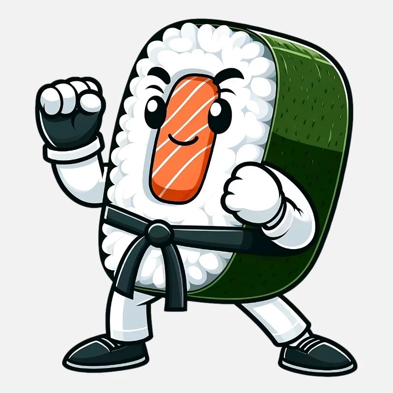 Karate Sushi Master In Action