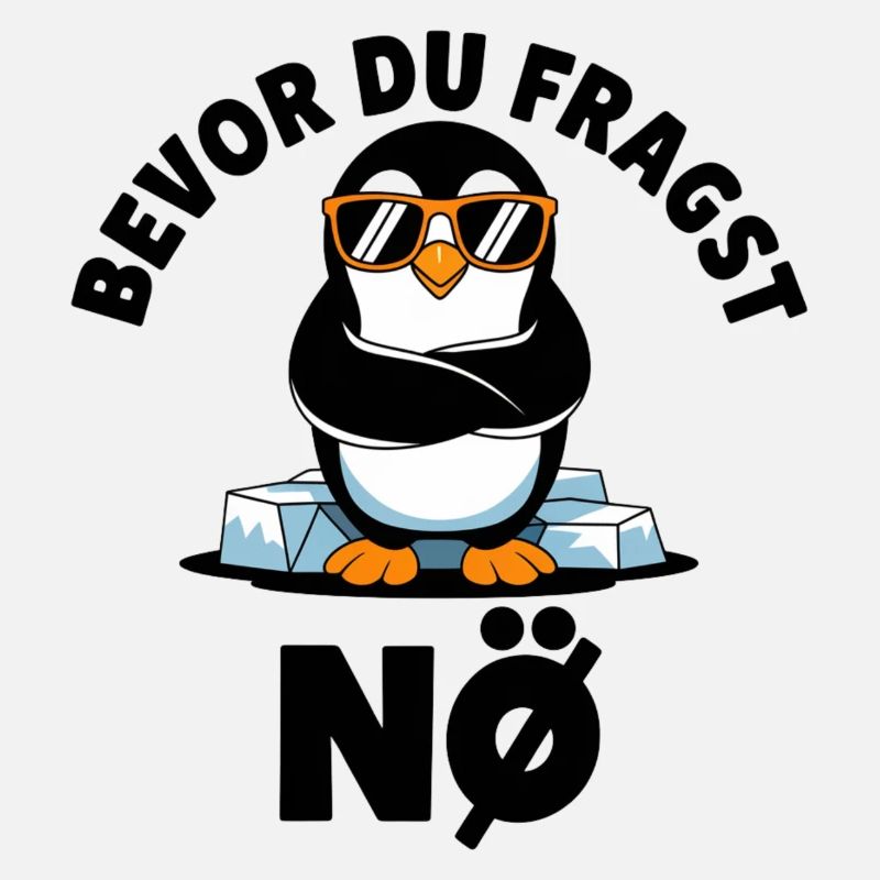 Funny Design with Cute Penguin