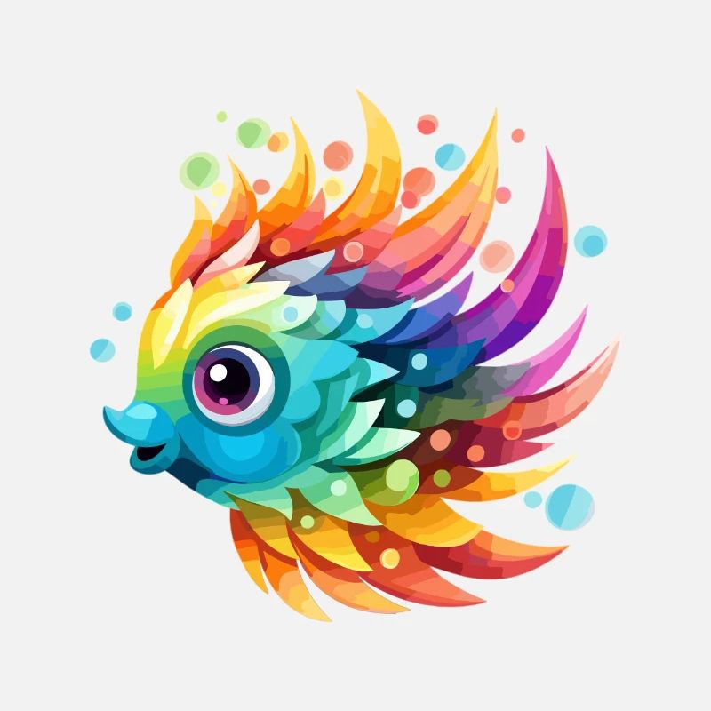 Funny Colorful Fish