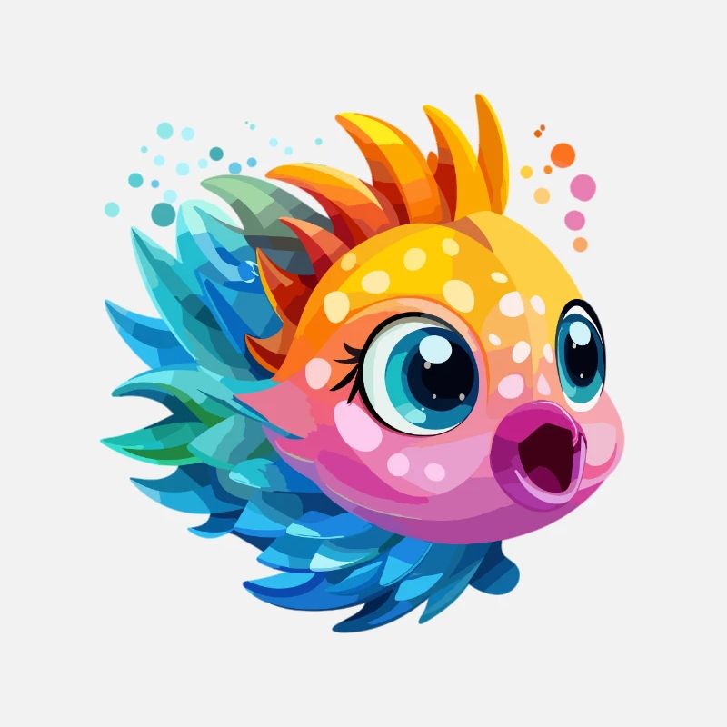 Funny Colorful Fish