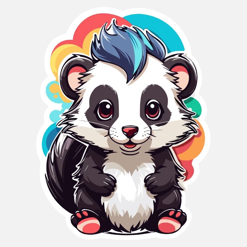 Skunk Mignon Enfant Couleur