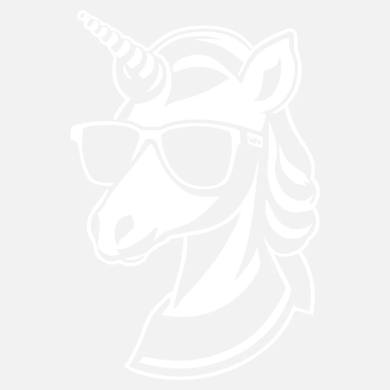 Lustige Einhörner mit Sonnenbrille Cooles Einhorn
