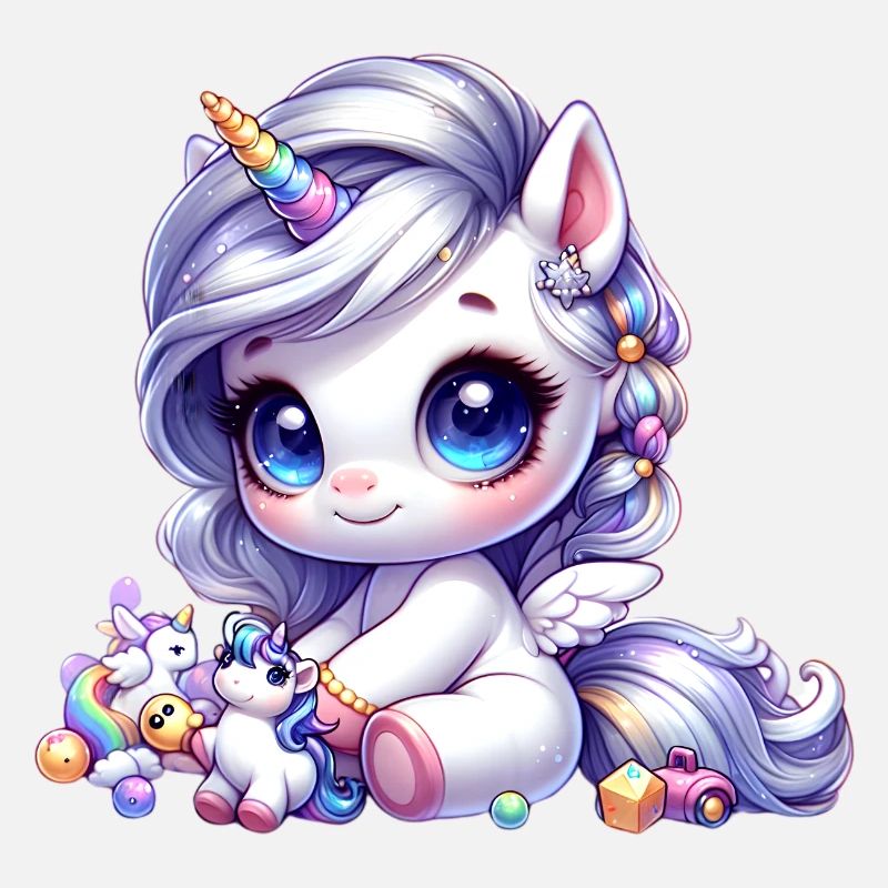 Niedliche Einhorn Mythische Fee