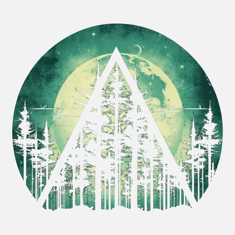 Forêt Triangle Arbres Nature