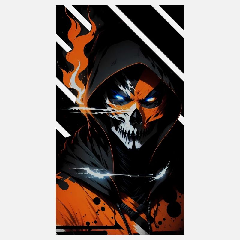 Fiery skull watcher