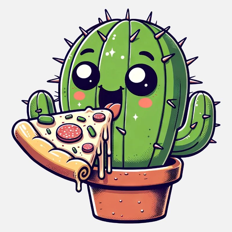 Cute Cactus Pizza Comic