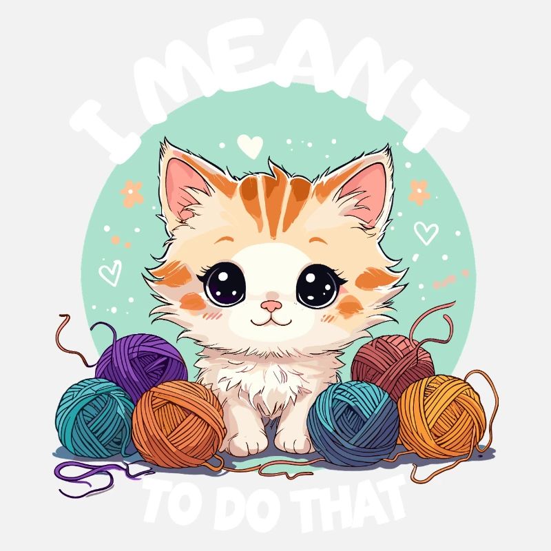 Cat Wool Knitting Crochet Handmade Cute