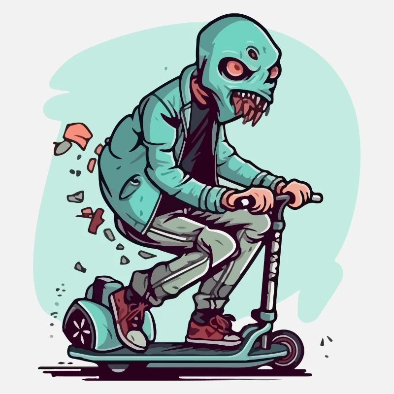 Le monstre à la trottinette