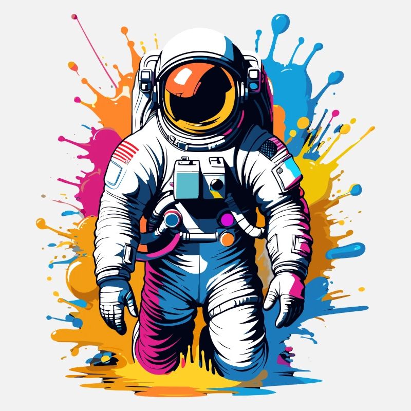 Astronaute coloré