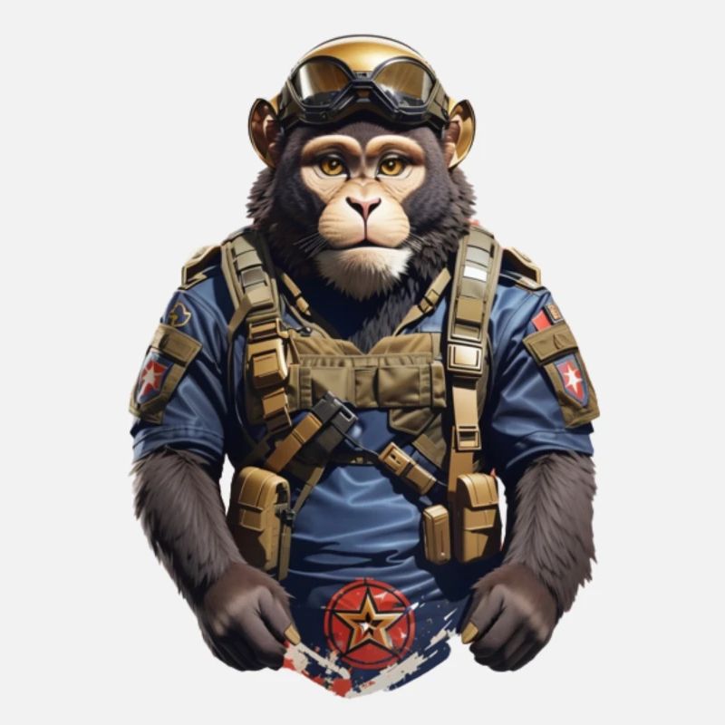 singe militaire