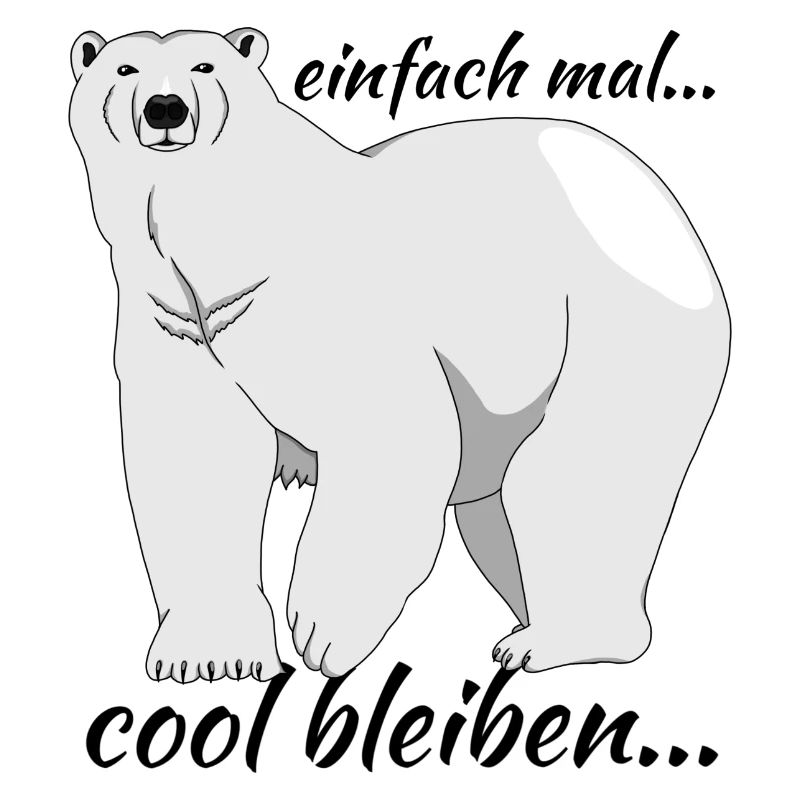 Eisbär "einfach mal cool bleiben..."