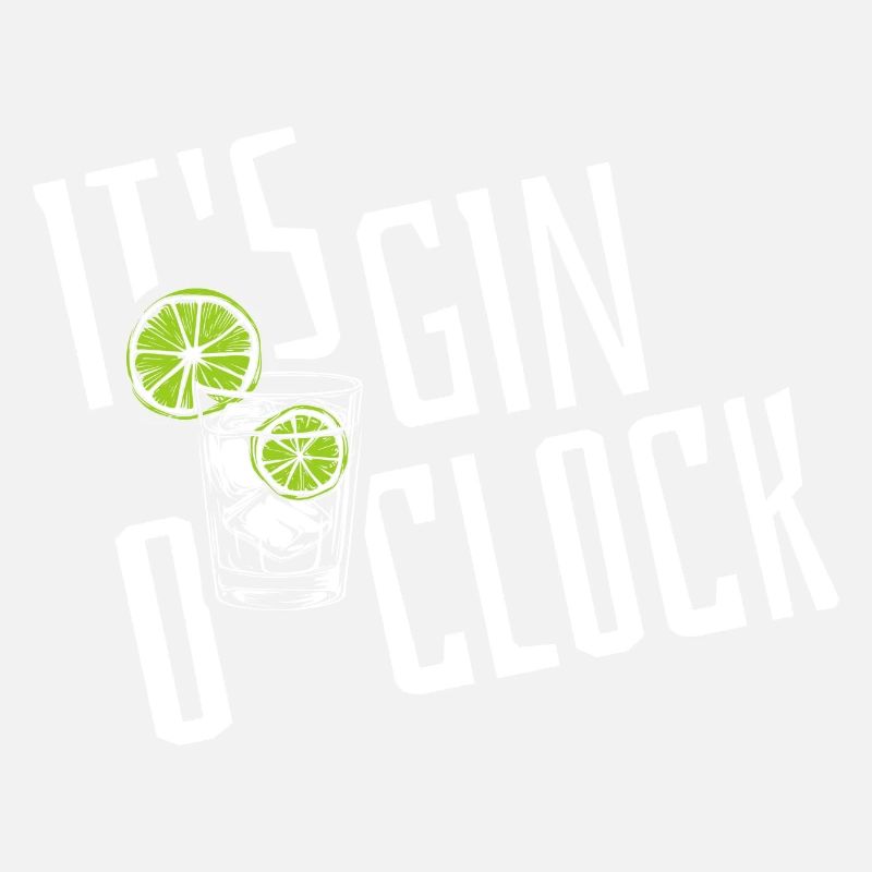 It's Gin o'clock - Spruch - Wortspiel