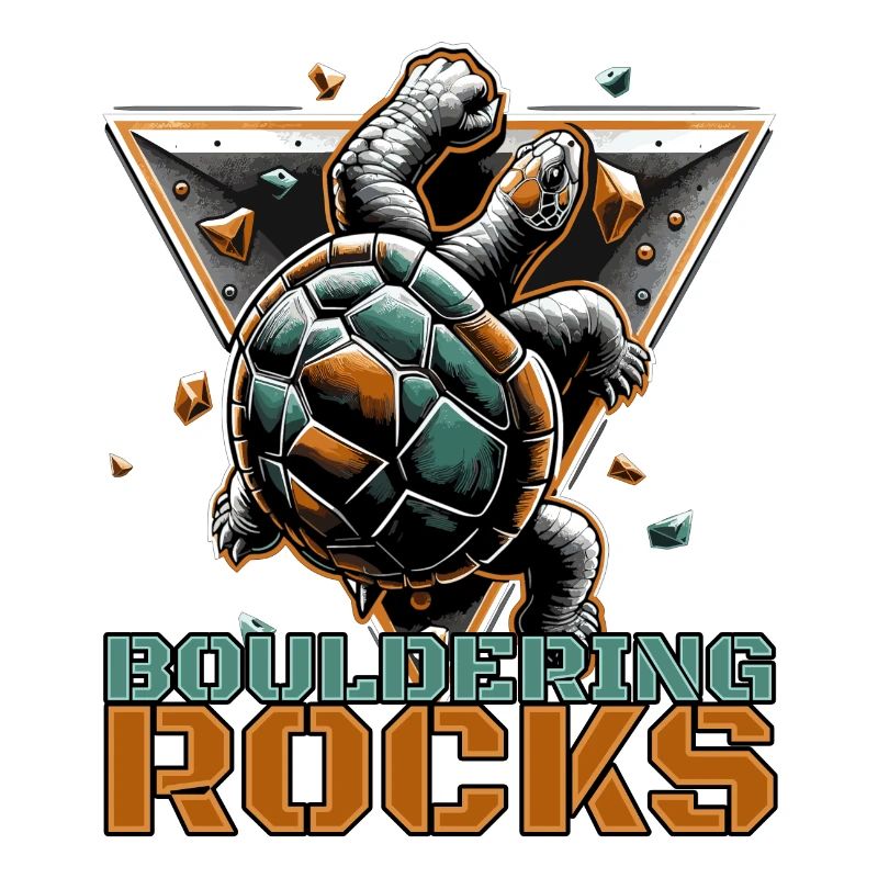 Bouldering Rocks Turtle Climbing Gift