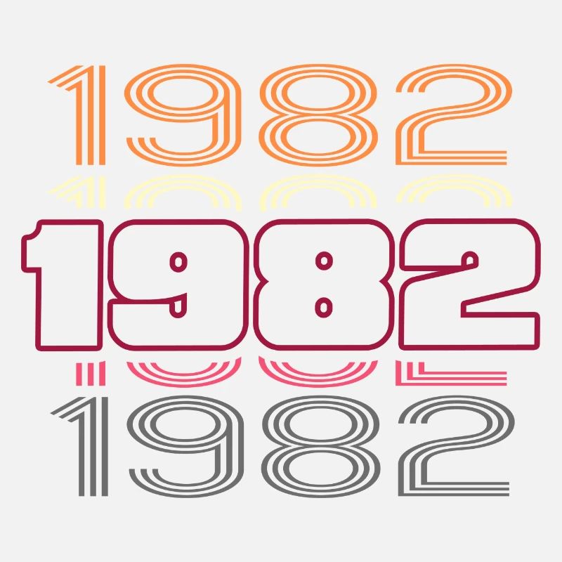 1982 Birthday Best Retro Party Disco