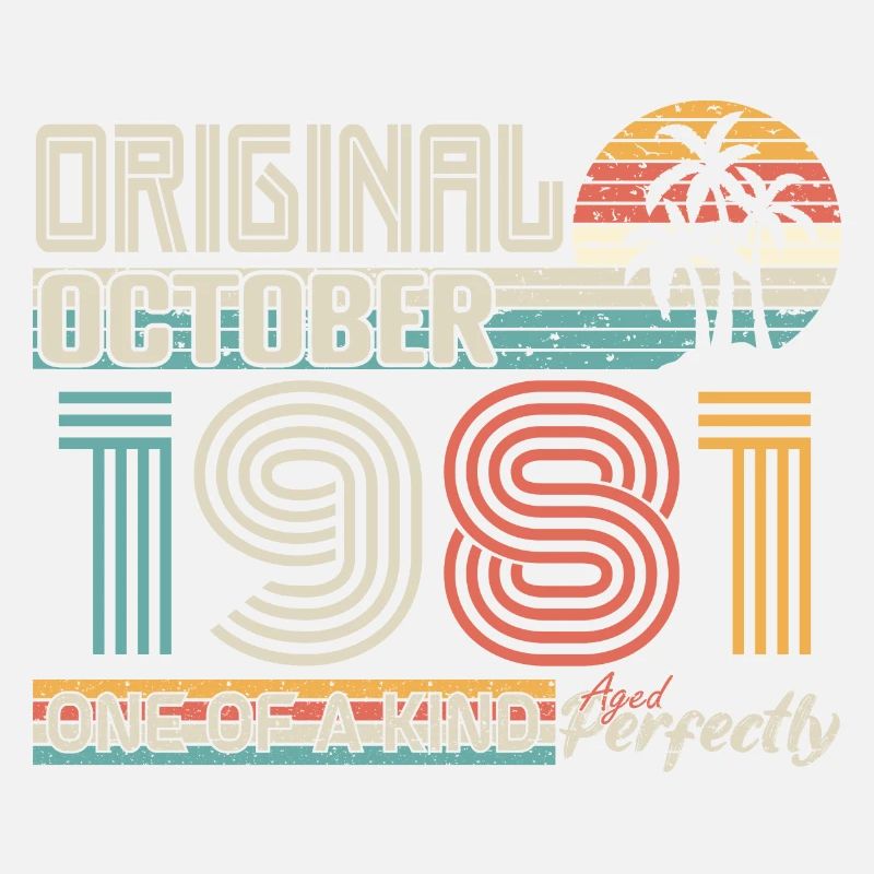 October 1981 Birthday October 1981 Gift 1981