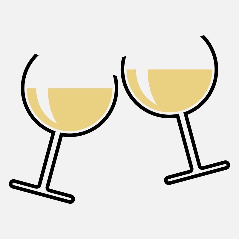 2 verres à vin blanc (vin blanc / vin / rond ouvert 2C)