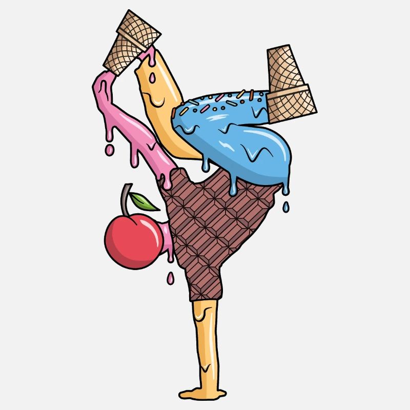Breakdance Eiscreme Tanz Breakdancer Breakdancing