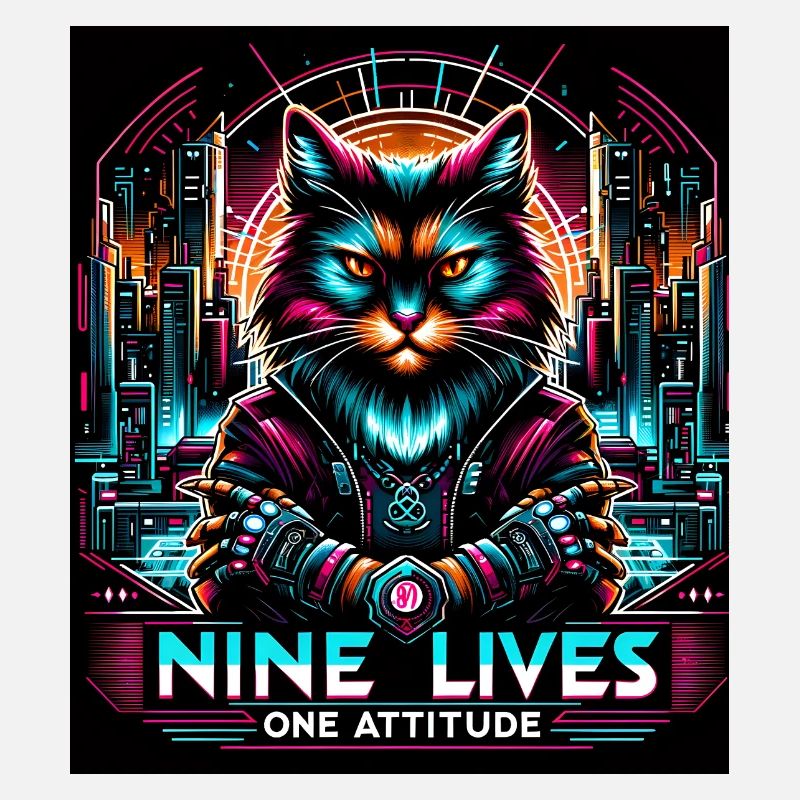 Cyberpunk Cat - Neun Leben, eine Einstellung
