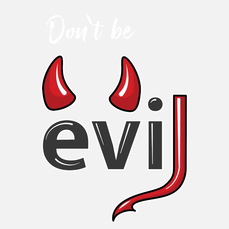 Don't be evil - Teufelshörner