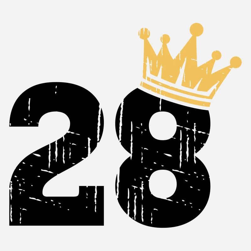 28 Couronne 28e anniversaire 28 ans