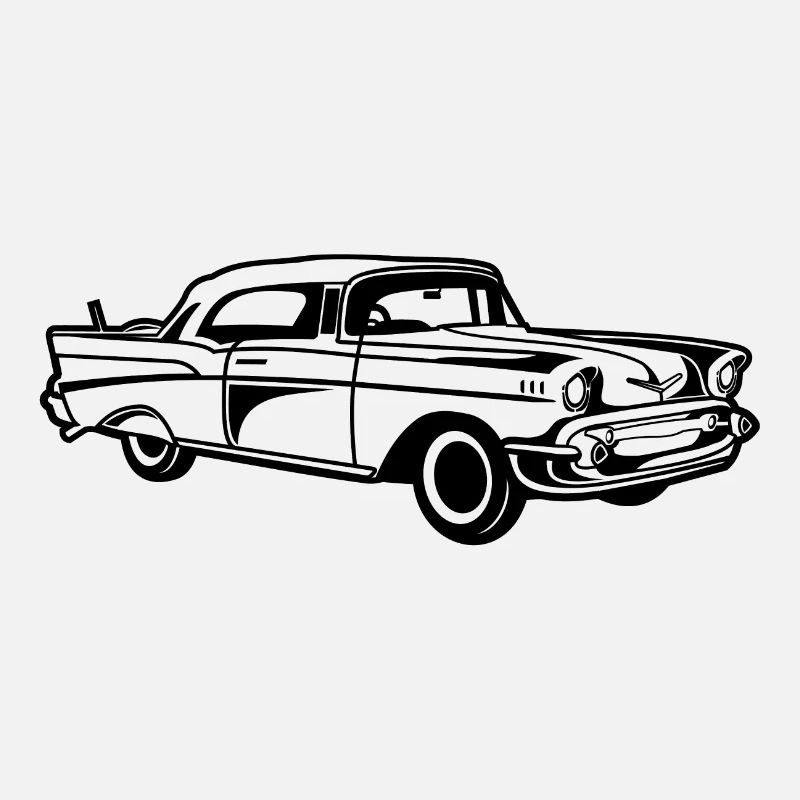 Chevy Bel Air / Voitures anciennes 01_schwarz