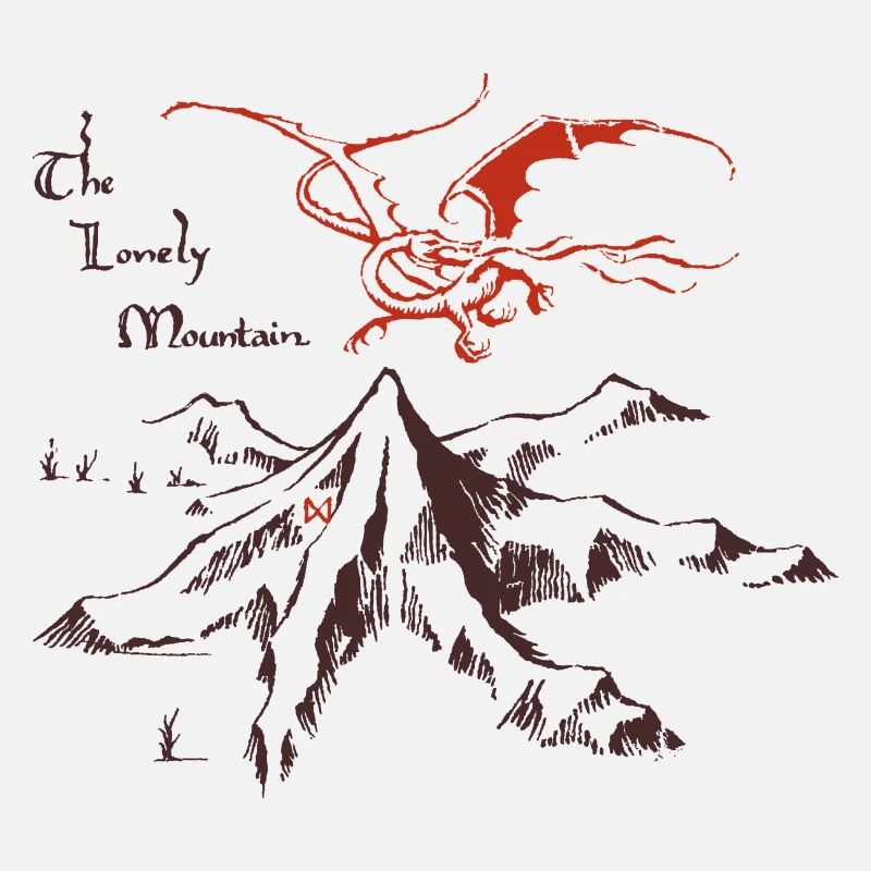 Le Hobbit Dessiner La Mont Solitaire Avec Smaug