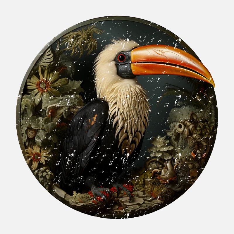 Utopian bird retro style