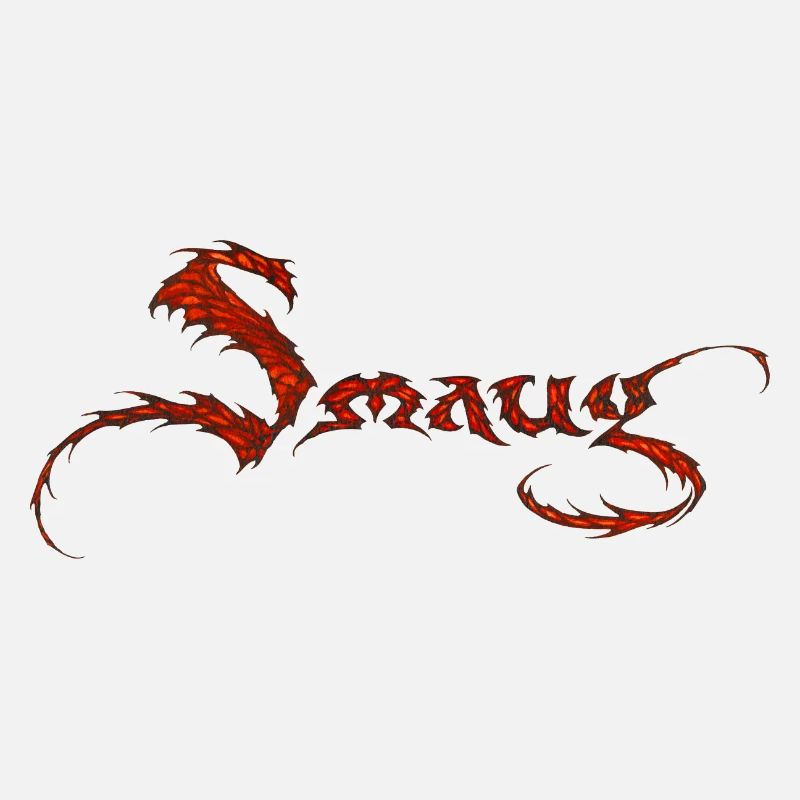 Le Hobbit Smaug Lettrage Dans Le Dessin De Dragon