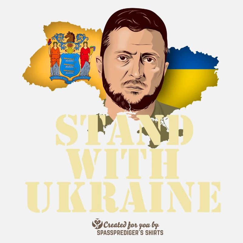 Ukraine New Jersey Drapeaux Zelenskyj
